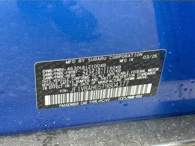 2026 Subaru WRX — photo 41 view