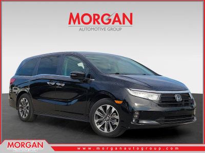 2024 Honda Odyssey EX-L in Crystal Black Pearl — front three-quarter view