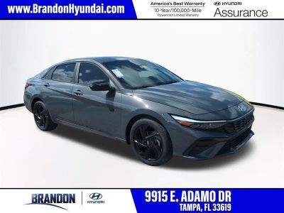 2026 Hyundai ELANTRA SEL Sport in Gray — front three-quarter view