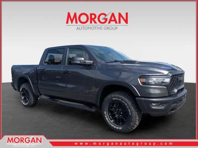 2026 Ram 1500 Rebel in Gray — front three-quarter view
