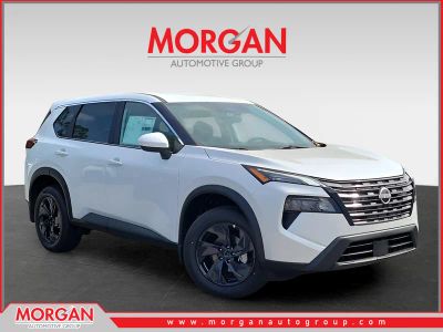 2026 Nissan Rogue SV in White — front three-quarter view
