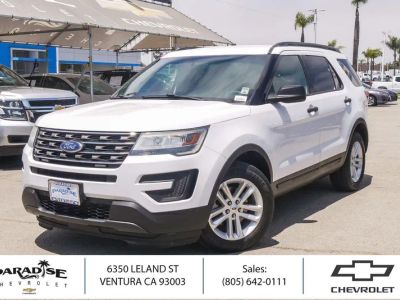 2016 Ford Explorer Base in Oxford White — front three-quarter view