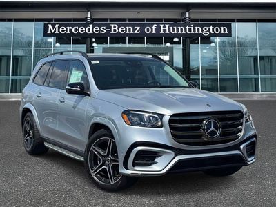 2026 Mercedes-Benz GLS 450 in Cirrus Silver Metallic — front three-quarter view