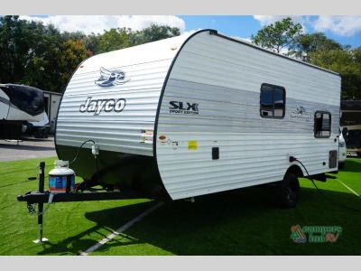 2027 Jayco Jay Flight SLX — rear three-quarter view