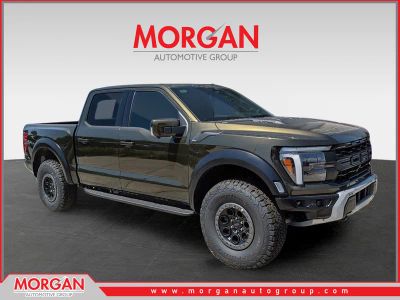 2026 Ford F-150 Raptor in Green — front three-quarter view