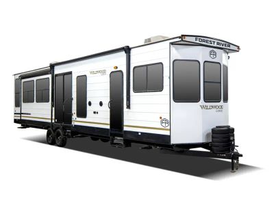 2027 Forest River RV Wildwood Lodge — front three-quarter view