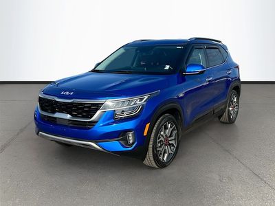 2022 Kia Seltos — rear three-quarter view