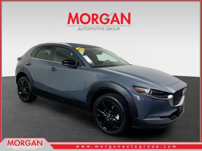 2025 Mazda CX-30 2.5 S Carbon Edition in Machine Gray Metallic — front three-quarter view