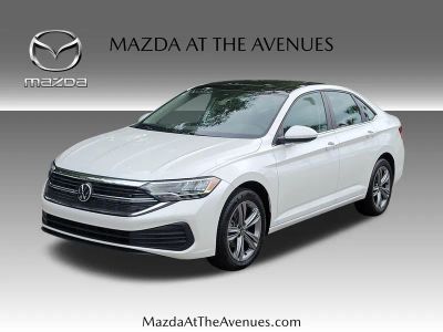 2024 Volkswagen Jetta 1.5T SE in White — front three-quarter view