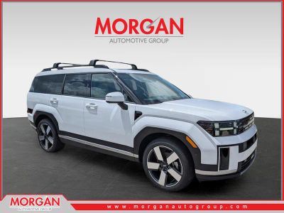 2026 Hyundai SANTA FE Limited 6P in Serenity White — front three-quarter view
