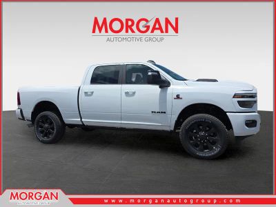2026 Ram 2500 Laramie in White — front three-quarter view