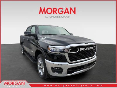 2026 Ram 1500 Big Horn in Diamond Black Crystal Pearlcoat — front three-quarter view