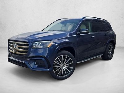 2026 Mercedes-Benz GLS 450 GLS 450 4MATIC &reg; SUV in Twilight Blue — front three-quarter view