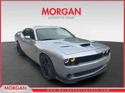 2017 Dodge Challenger SRT Hellcat in Billet Clearcoat — front three-quarter view