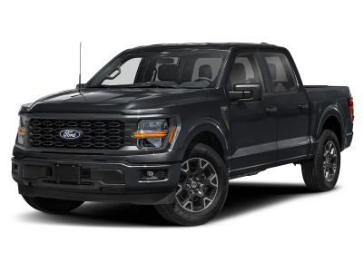 2026 Ford F-150 STX in Black — front three-quarter view
