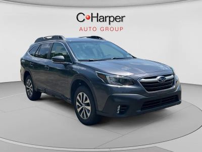 2022 Subaru Outback Premium in Gray — front three-quarter view