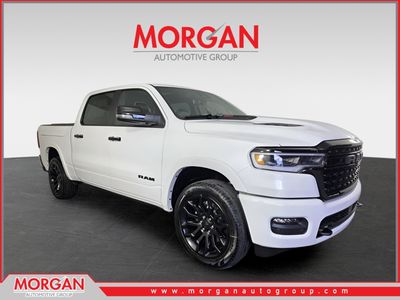 2026 Ram 1500 Limited in White — front three-quarter view