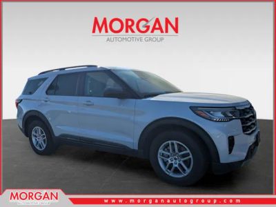 2026 Ford Explorer Active in White — front three-quarter view