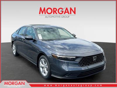 2026 Honda Accord Sedan LX in Meteorite Gray Metallic — front three-quarter view