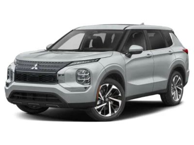 2022 Mitsubishi Outlander ES in White — front three-quarter view