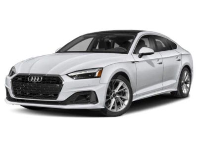 2023 Audi A5 Sportback Premium Plus in White — front three-quarter view