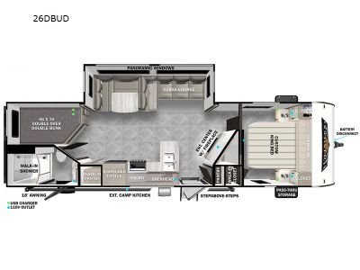 2023 Wildwood 26DBUD — side profile view