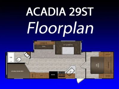 2018 Forest River Acadia — rear three-quarter view