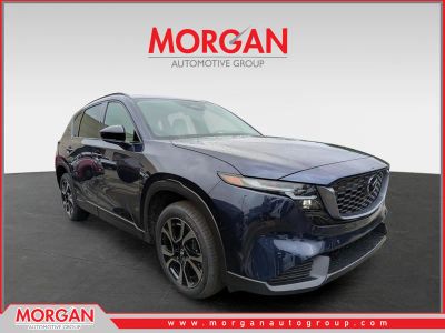2026 Mazda CX-5 2.5 S Preferred in Navy Blue Mica — front three-quarter view