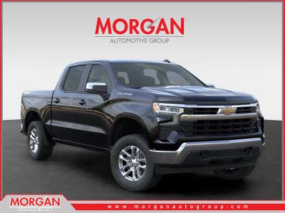 2026 Chevrolet Silverado 1500 LT in Black — front three-quarter view