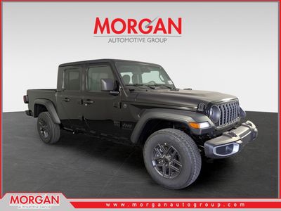 2026 Jeep Gladiator Sport S in Black — front three-quarter view