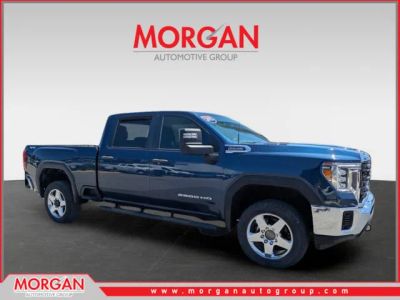 2023 GMC Sierra 2500HD Pro in Pacific Blue Metallic — front three-quarter view