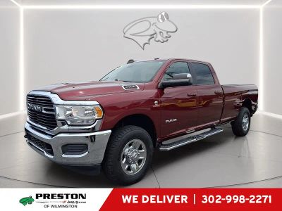 2021 RAM 2500 Big Horn in Delmonico Red Pearlcoat — front three-quarter view