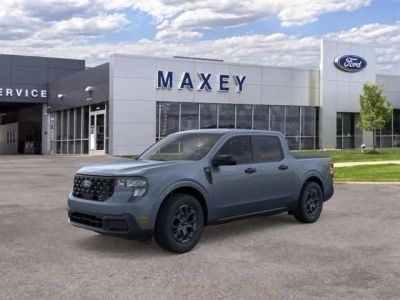 2026 Ford Maverick XLT in Azure Gray Metallic Tri-Coat — front three-quarter view