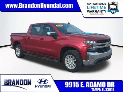2021 Chevrolet Silverado 1500 LT in Red — front three-quarter view