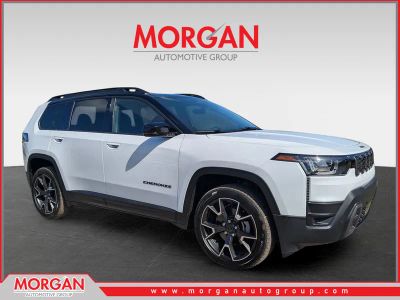 2026 Jeep Cherokee Overland in White/off-white — front three-quarter view