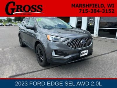 2023 Ford Edge SEL in Gray Metallic — front three-quarter view