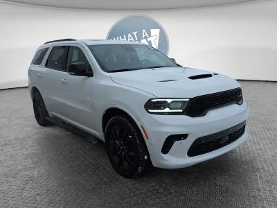 2026 Dodge Durango GT Plus in White Knuckle Clearcoat — front three-quarter view