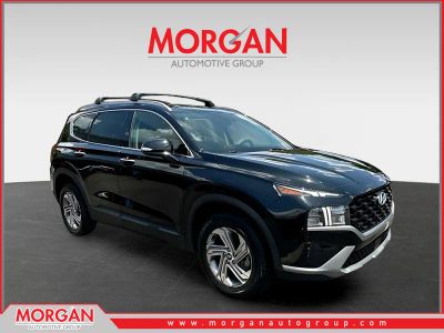 2023 Hyundai Santa Fe SEL in Black — front three-quarter view