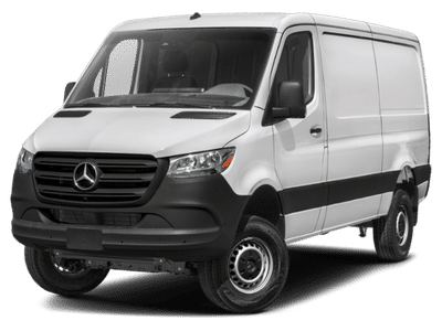 2026 Mercedes-Benz Sprinter 2500 Cargo 144 WB in Arctic White — front three-quarter view