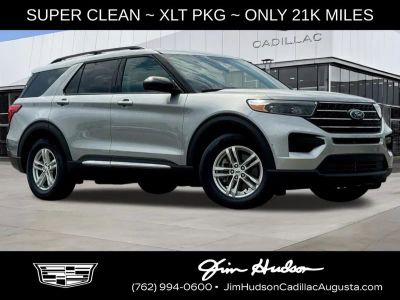 2023 Ford Explorer XLT in Silver Metallic — front three-quarter view