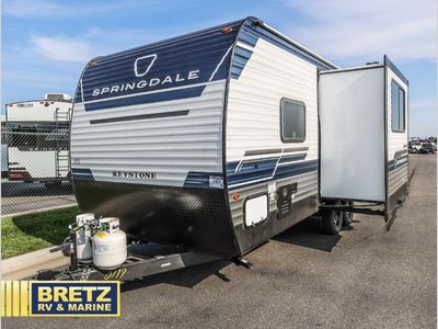 2026 Keystone RV Springdale Mini — rear three-quarter view