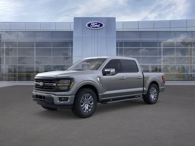 2026 Ford F-150 in M7 Gray — front three-quarter view