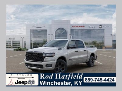2026 RAM 1500 RAM 1500 BIG HORN CREW CAB 4X4 5'7' BOX in Silver Zynith — front three-quarter view