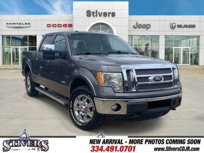 2011 Ford F-150 Lariat in Gray — front three-quarter view