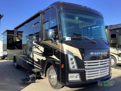2023 Winnebago Adventurer — front three-quarter view