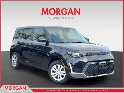 2024 Kia Soul LX in Black — front three-quarter view