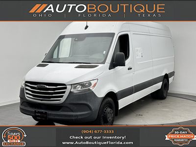 2020 Freightliner Sprinter Cargo Van in Grey White — front three-quarter view
