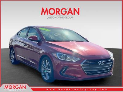 2017 Hyundai Elantra Limited in Red — front three-quarter view