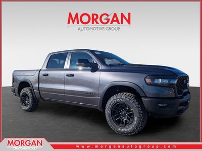 2026 Ram 1500 Rebel in Gray — front three-quarter view