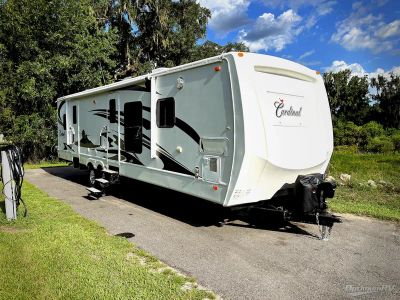 2008 Forest River Cardinal — front three-quarter view